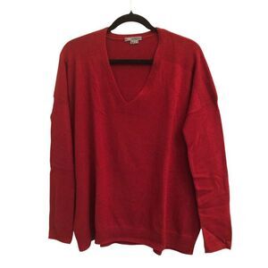 Vince Cashmere Sweater size S deep burgundy red  minimalist natural fiber